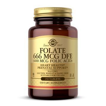 Фолієва кислота 400 мкг - 250 таблеток, Folic Acid 400mcg - 250 tab, Solgar SOL-01081 фото