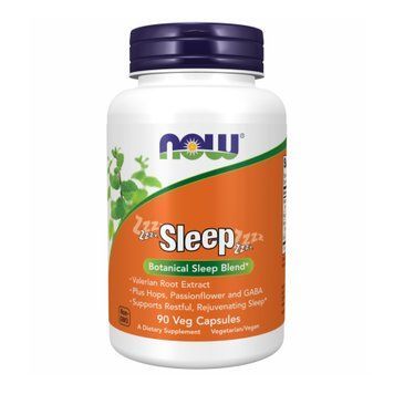 Добавка для здорового сну - 90 капсул, Sleep - 90 vcaps, NOW foods NOW-04768 фото