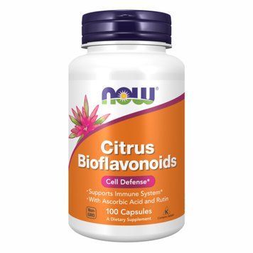 Цитрусовые биофлавоноиды с витамином С и рутином, Citrus Bioflavonoids, 700 мг, 100 капсул, NOW foods NOW-00610 фото
