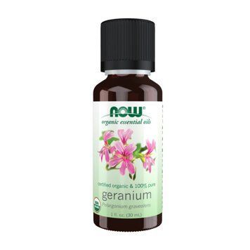 Органічна олія герані, Organic Geranium Oil - 30ml, NOW foods NOW-07418 фото