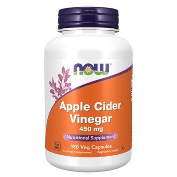 Яблочный уксус 450 мг &ndash; 180 капсул, Apple Cider Vinegar 450 mg &ndash; 180 vcaps, NOW foods NOW-03317 фото