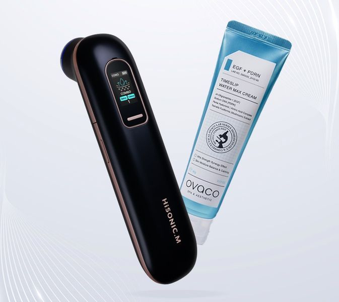 Пристрій для ліфтингу та омолодження шкіри з двома насадками HiSonic.M (HIFU + Ultrasound) HIS-1 фото