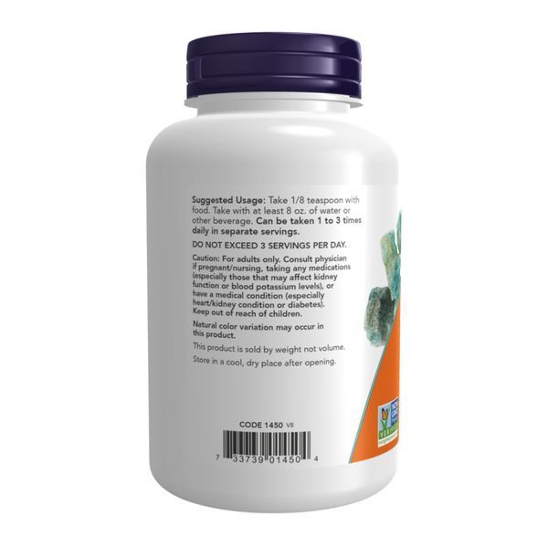 Порошок хлорида калия &ndash; 227 гр, Potassium Chloride Powder - 227g, NOW foods NOW-01450 фото