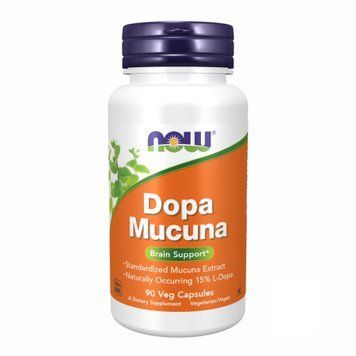 Мукуна жгучая (Капикачху), Dopa Mucuna, 90 вегетарианских капсул, NOW foods NOW-03092 фото