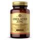 Хелатний цинк - 100 таблеток, Chelated Zinc - 100 tabs, Solgar SOL-00800 фото 1
