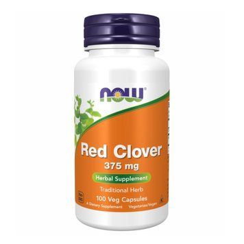 Красный клевер, Red Clover, 375 мг, 100 вегетарианских капсул, NOW foods NOW-04730 фото