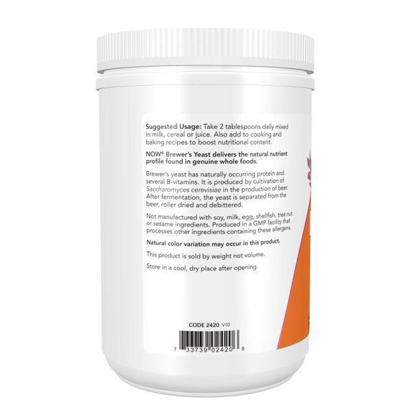 Пивные дрожжи, Brewer's Yeast, Super Food, 454 гр., NOW foods NOW-02420 фото