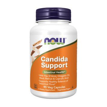 Противокандидное средство, Candida Support, 90 капсул, NOW foods NOW-03308 фото