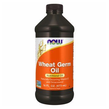 Олія зародків пшениці - 473мл, Wheat Germ Oil - 1170гр Liquid, NOW foods NOW-01880 фото