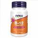 Вітамін В12 та фолієва кислота, B-12 With Folic Acid, 1000 мкг, 100 цукерок, NOW foods NOW-00466 фото 1