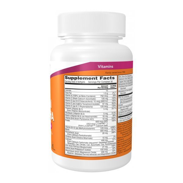 Витамины для беременных с рыбьим жиром, Prenatal Gels+DHA, 180 капсул, NOW foods NOW-03811 фото