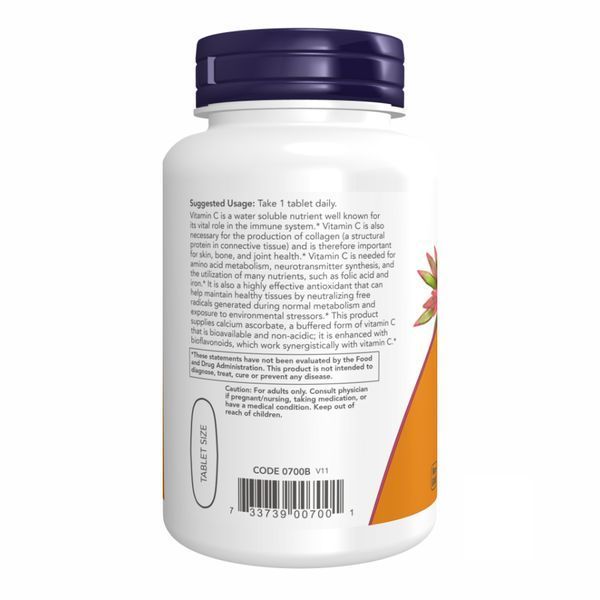 Вітамін С комплекс, Vitamin C-1000 Complex, буферизований, 100 таблеток, NOW foods NOW-00700 фото