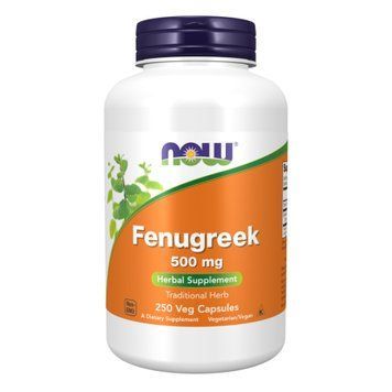 Пажитник 500мг &ndash; 250 капсул, Fenugreek 500mg &ndash; 250 vcaps, NOW foods NOW-04678 фото