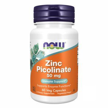 Пиколинат цинка 50 мг &ndash; 60 vcaps, Zinc Picolinate 50 mg &ndash; 60 vcaps, NOW foods NOW-01550 фото