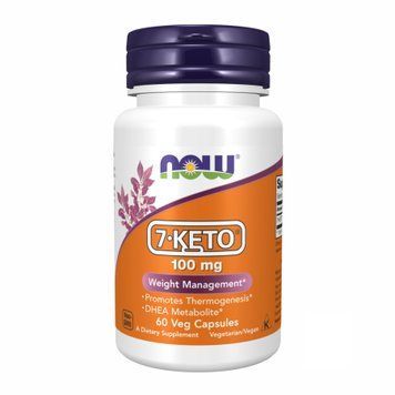 7 кето Дегидроэпиандростерон, 7-Keto, 100 мг, 60 растительных капсул, NOW foods NOW-03013 фото